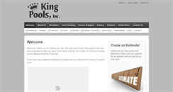 Desktop Screenshot of kingpoolsinc.com